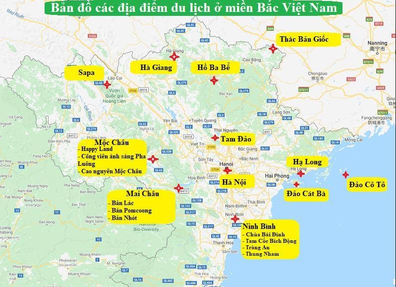 Khám phá bản đồ du lịch Việt Nam mới nhất 2022