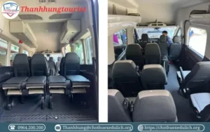 Hình ảnh bên trong xe 16 chỗ Ford Transit 2024