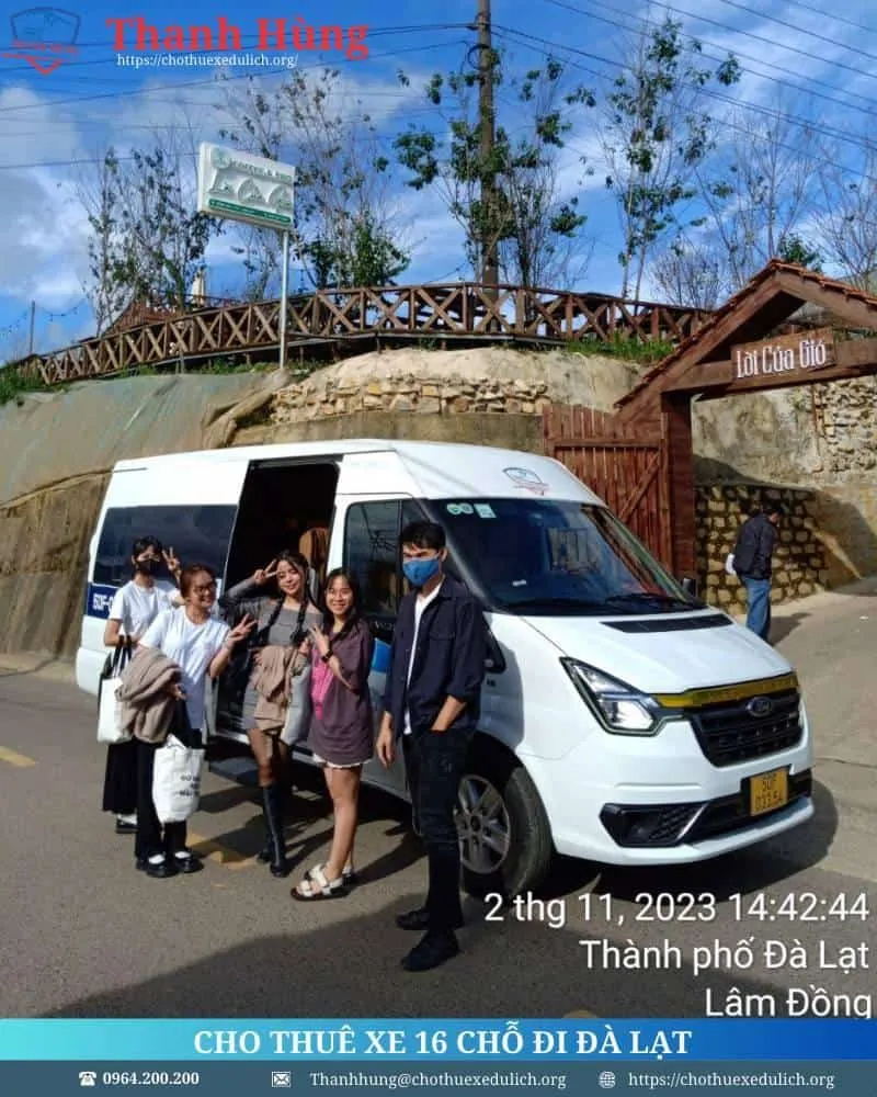Cho thuê xe 16 chỗ đi Đà Lạt