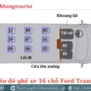 Sơ đồ ghế xe 16 chỗ