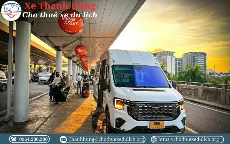 Cho Thuê xe 16 chỗ tiễn sân bay giá rẻ